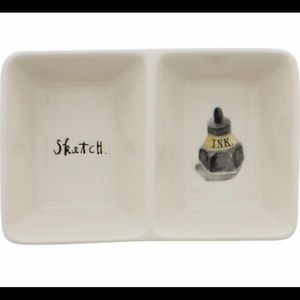 Rae Dunn Magenta Sketch. and Ink Bottle Ceramic